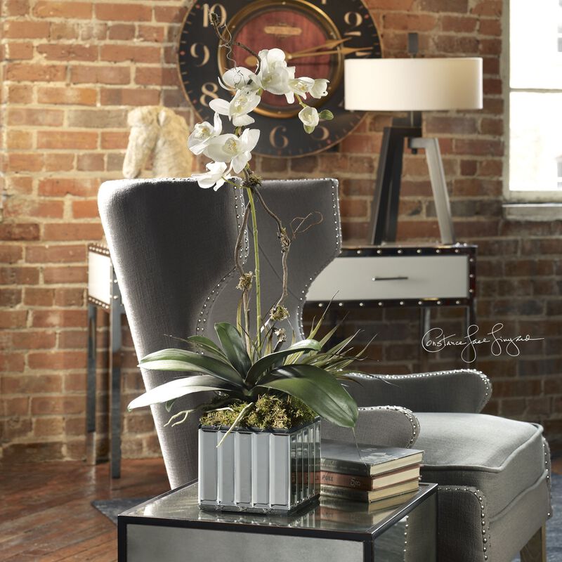 Uttermost White Kaleama Orchids